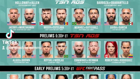 UFC Kansas City Fight Card