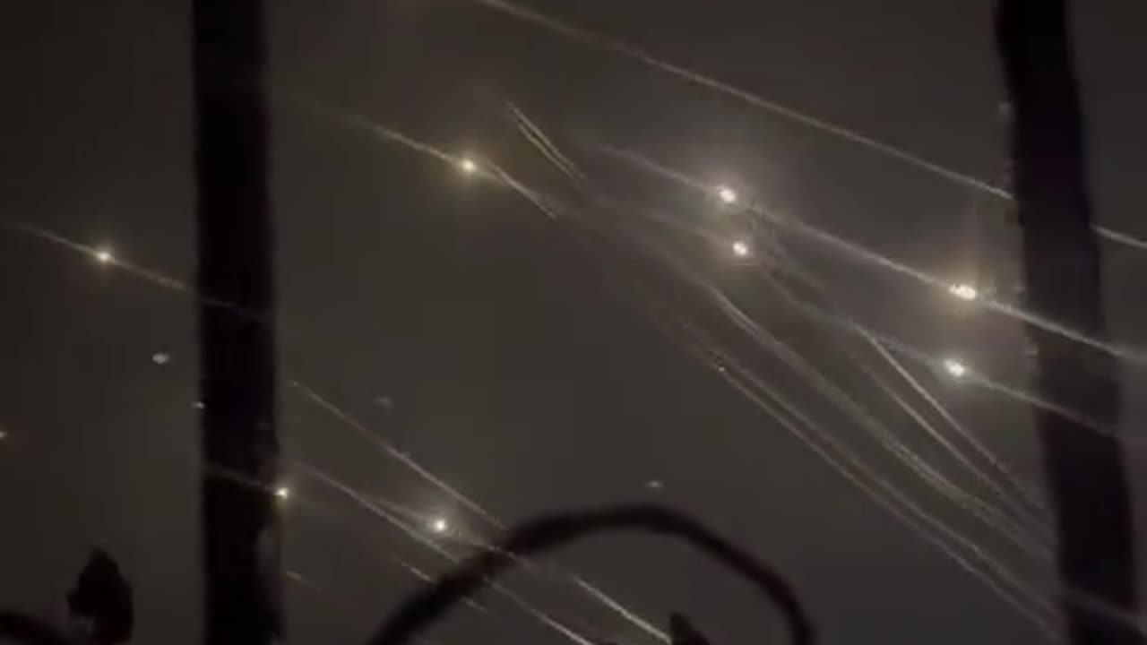 Additional footage being released from Gaza of rockets launched towards Tel Aviv