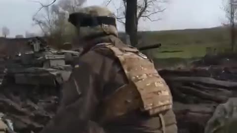 Destroyed equipment of the Ukrainian army