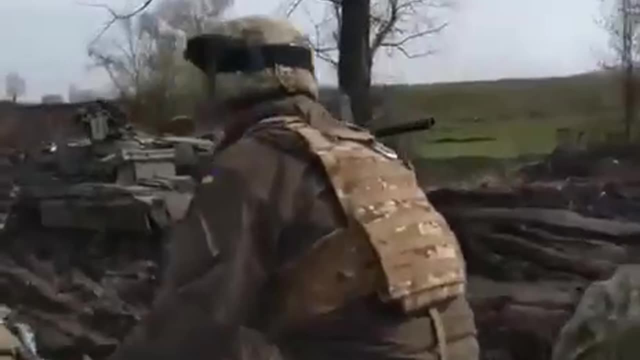 Destroyed equipment of the Ukrainian army