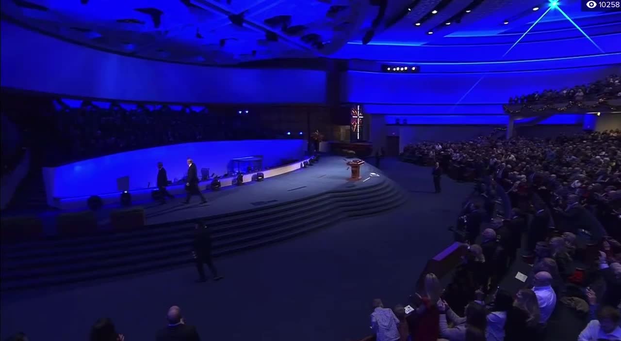 President Trump at First Baptist Dallas.