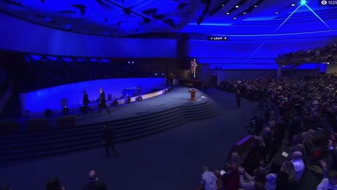 President Trump at First Baptist Dallas.