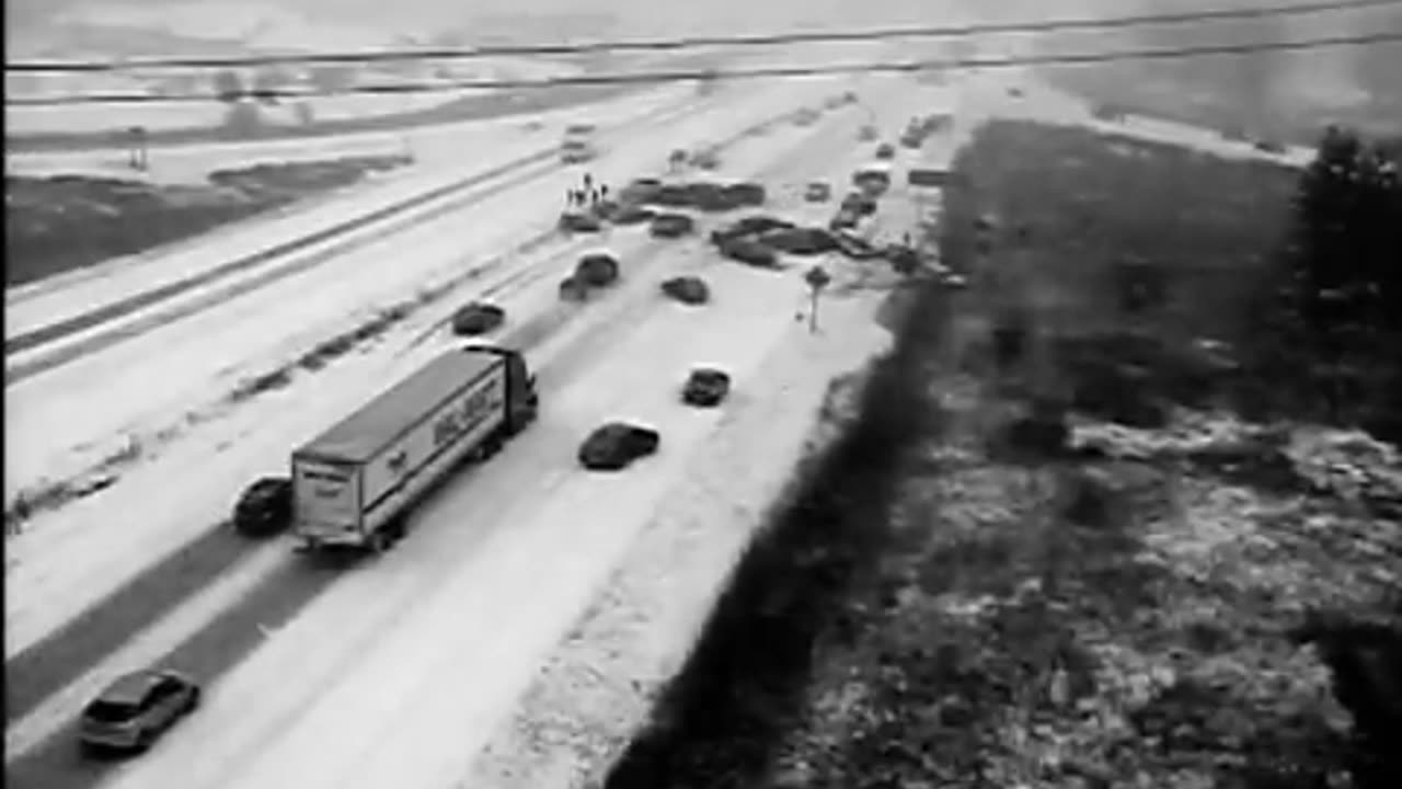 40-vehicle pileup caught on camera during Wisconsin snowstorm