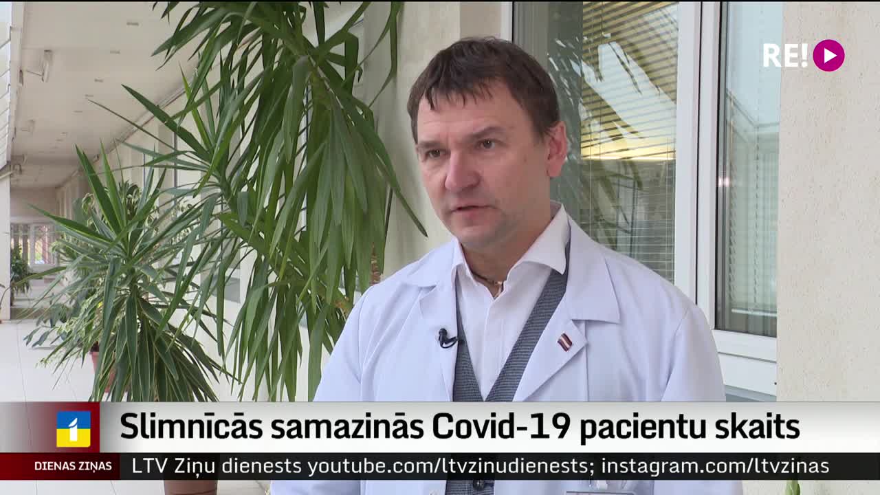 Slimnīcās samazinās Covid-19 pacientu skaits