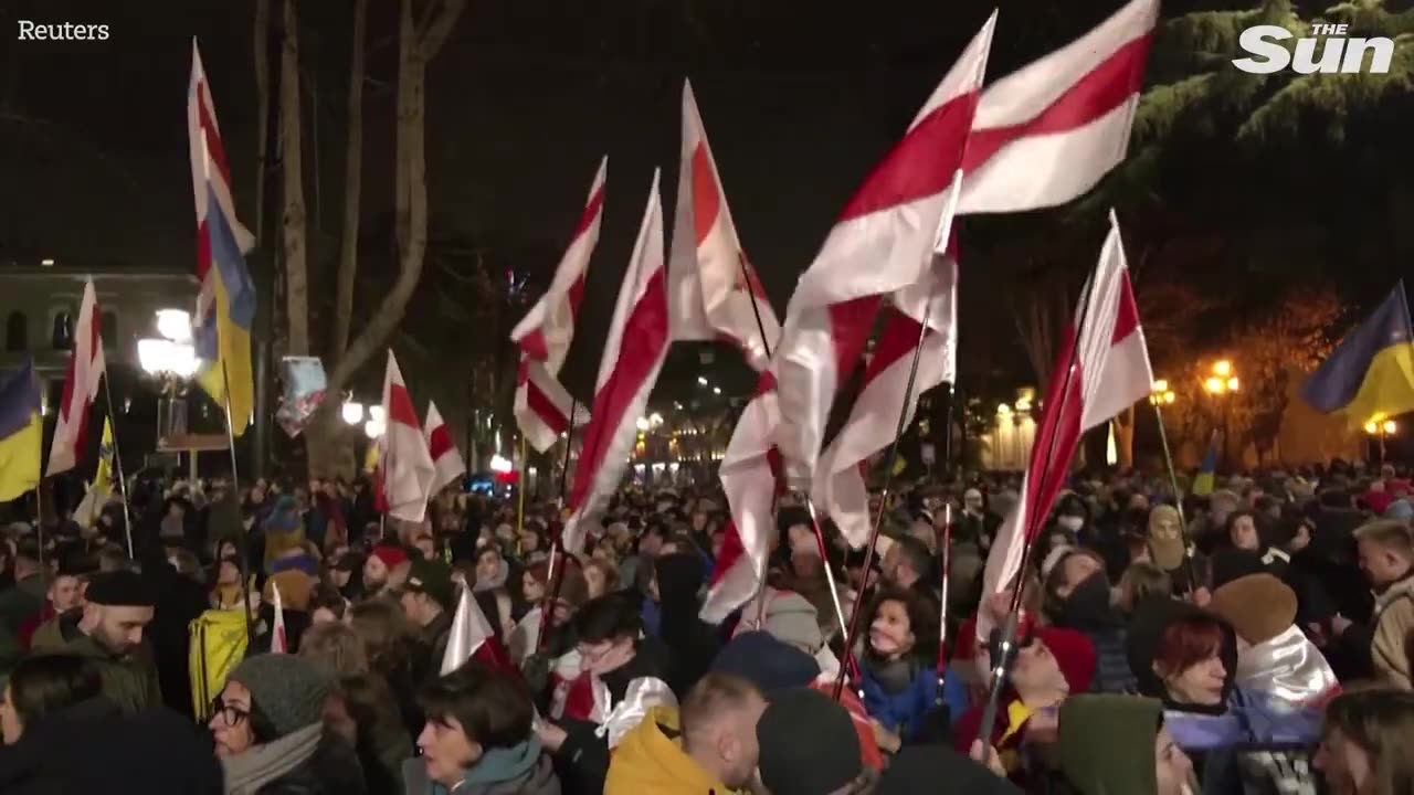 Crowds around the world rally to mark anniversary of Russia’s invasion of Ukraine