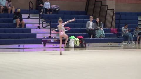 Hoop routine Level 6 Viktoria Bukareva 8 years Las Vegas rhythmic gymnastics competition