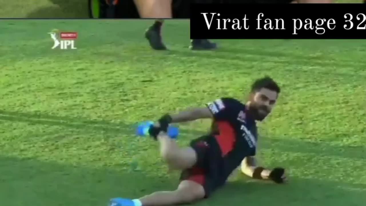 Virat Kohli fun style cricket ground.