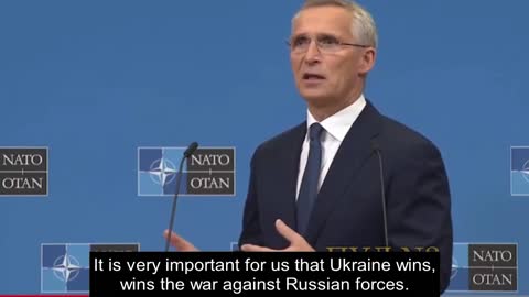 Jens Stoltenberg-"It is very important for us that Ukraine wins"