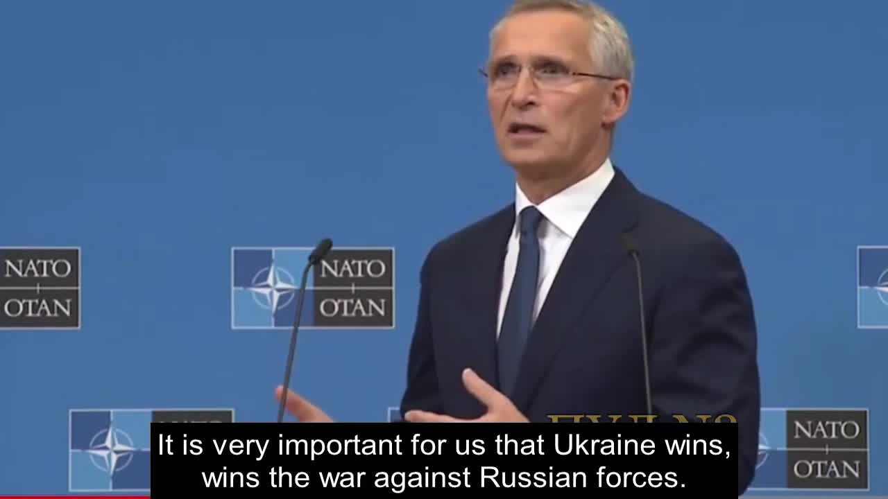 Jens Stoltenberg-"It is very important for us that Ukraine wins"