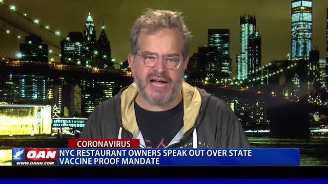 NYC restaurant owners speak out over state vaccine proof mandate