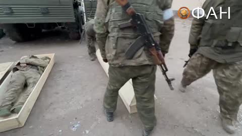 Russian PMC boxes up more deleted AFU Soldiers thaf defended Soledar