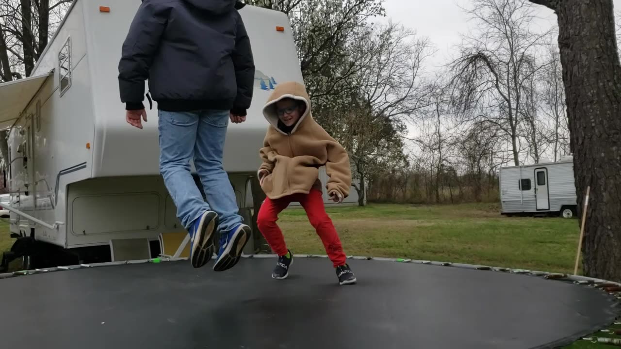 LITTLE "Mr. Showoff" on the TRAMPOLINE