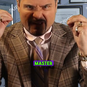 ¡Gestos con las manos de negocios! Este significa "Tee Off"