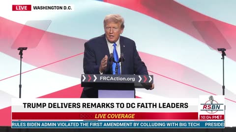 FULL SPEECH: President Donald J. Trump Speaks to the Pray, Vote, Stand Summit - 9/15/23