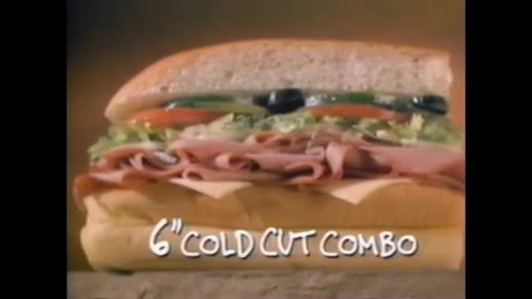 May 15, 1995 - The 6" Cold Cut Combo at Subway
