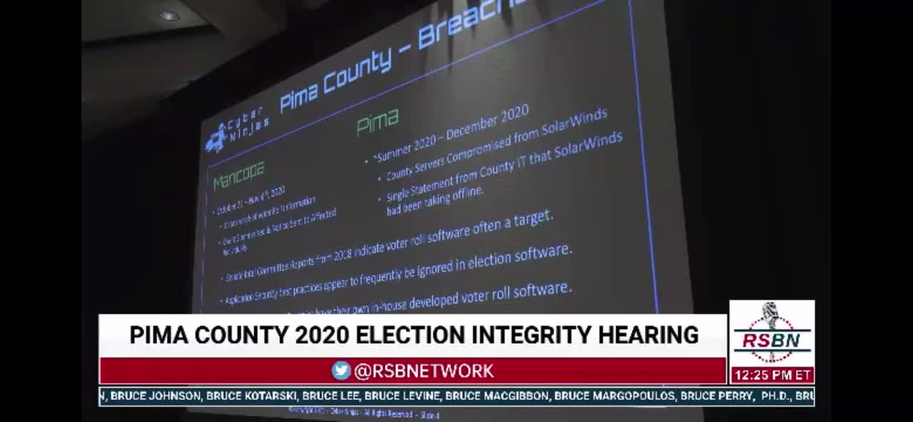 Seth Keshel: Pima County, Arizona Election Integrity Hearing 12/13/21