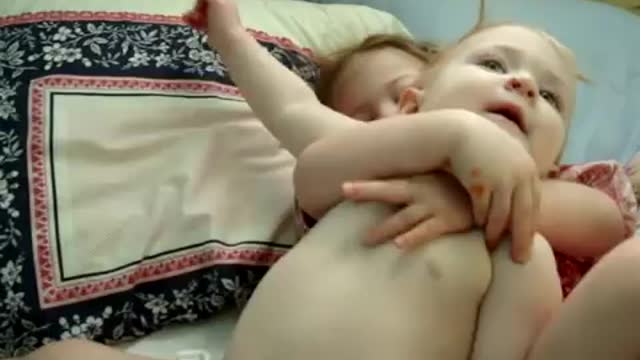 Sister embraces