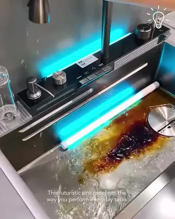 This futuristic sink redefines the way you perform everyday tasks!