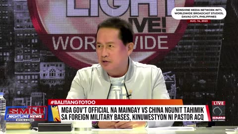 Pastor ACQ, nagkomento sa pahayag na traydor ang mga Pilipinong dumedepensa sa China