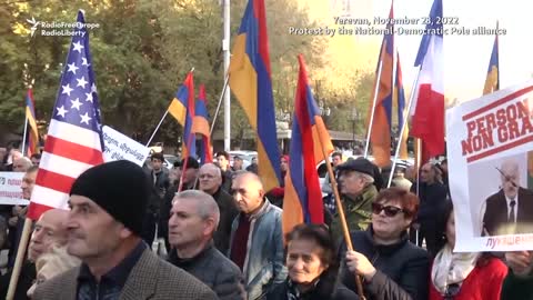 Armenians Protest Russian Leader's Visit