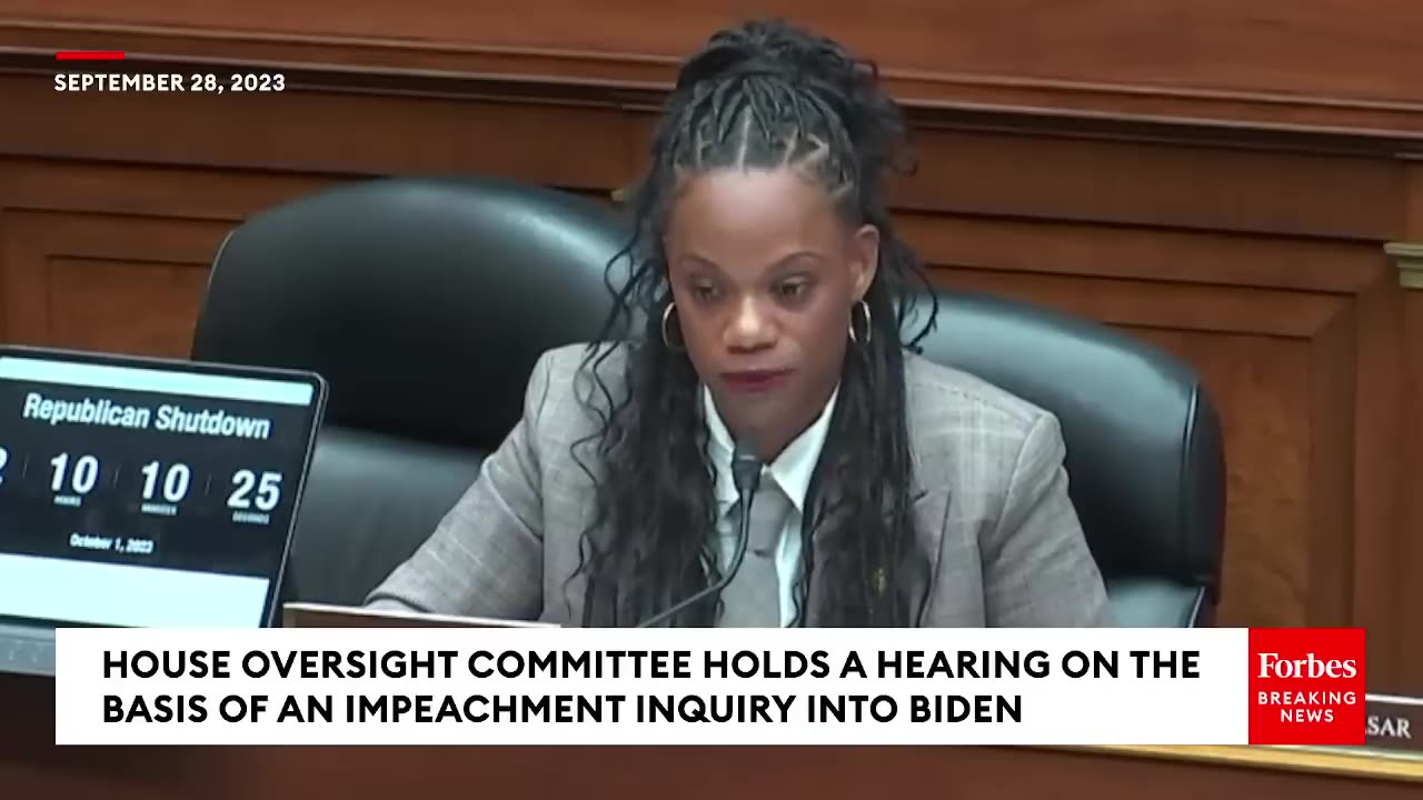 JUST IN- James Comer Clashes With Summer Lee During Impeachment Inquiry Hearing