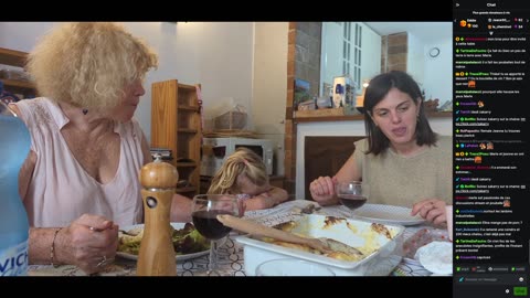 2023-10-03 (4bis.1) - Invité à manger une tartiflette avec Marie et Jeanne - Kick (avec chat)