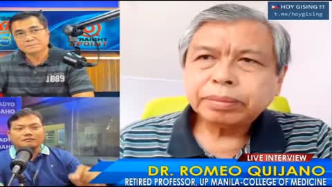 DR. ROMEO QUIJANO : COVID-19 VACCINES, MAS DELIKADO PA KAYSA SA MISMONG VIRUS