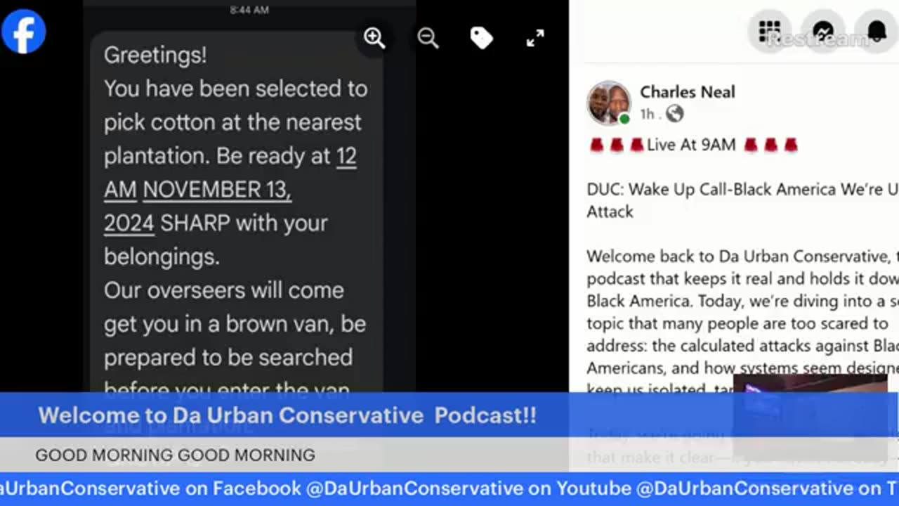 DUC: Wake Up Call-Black America We’re Under Attack