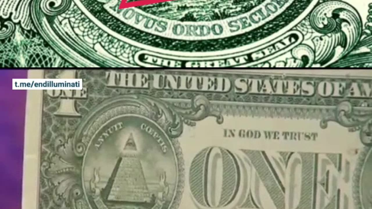 In God We Trust / Eye of horus / eye of providense / all seeing eye on the dollar