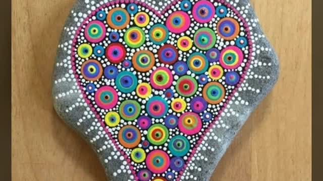 latest DIY pebble painting ideas for kids mandala painting ideas