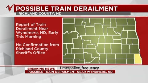 Hazardous materials train derailed in North Dakota!