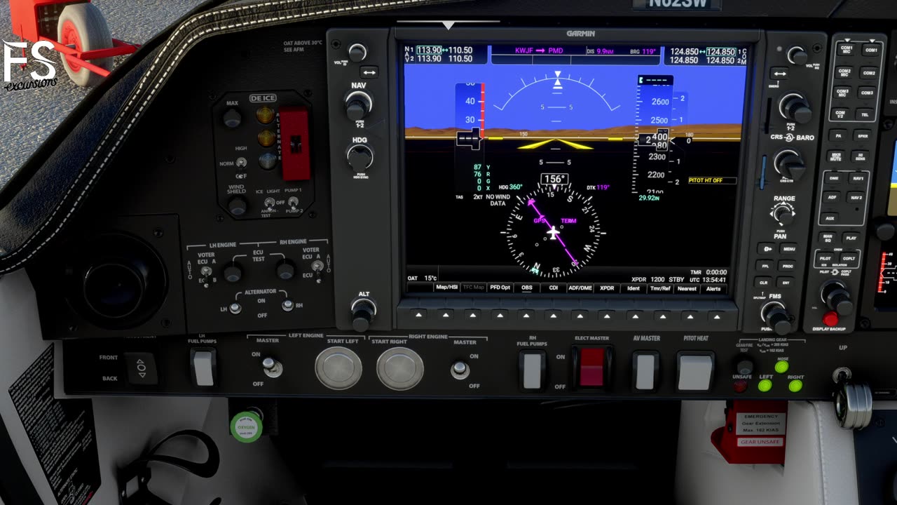 FS Excursions: Random Flight (F) KWJF to KZUN