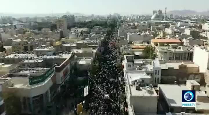 Massive. Millions of patriotic Iranians in 900 cities