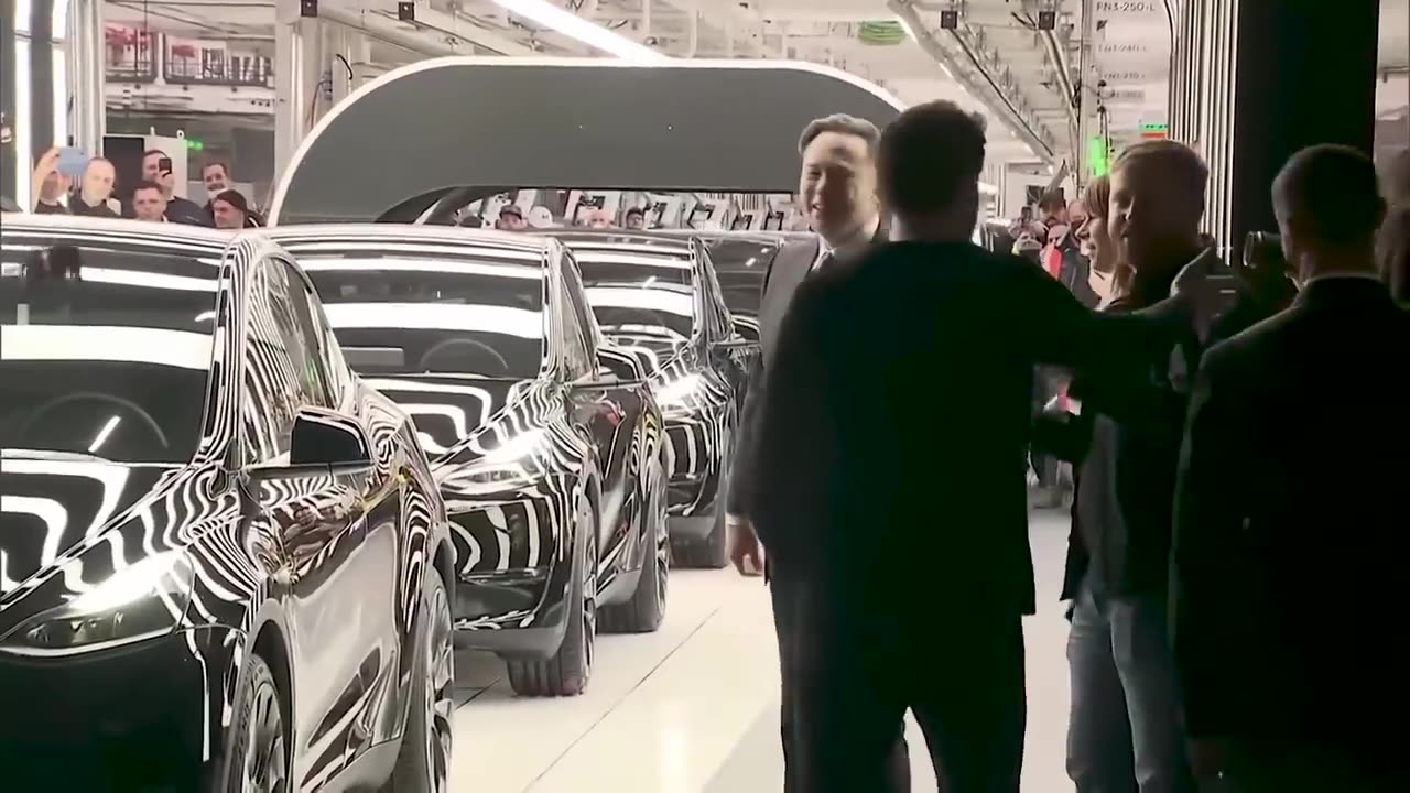 Elon Musk Drone Dance Behind The Scenes at Teslas Delivery Event