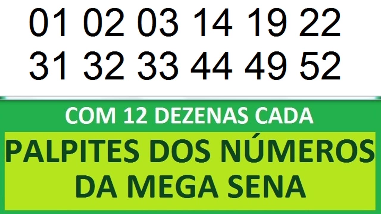PALPITES DOS NÚMEROS DA MEGA SENA COM 12 DEZENAS ky kz k0 k1 k2 k3 k4 k5 k6 k7 k8 k9