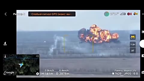 Russian Su-25 fighter jet got destroyed in Ukraine today