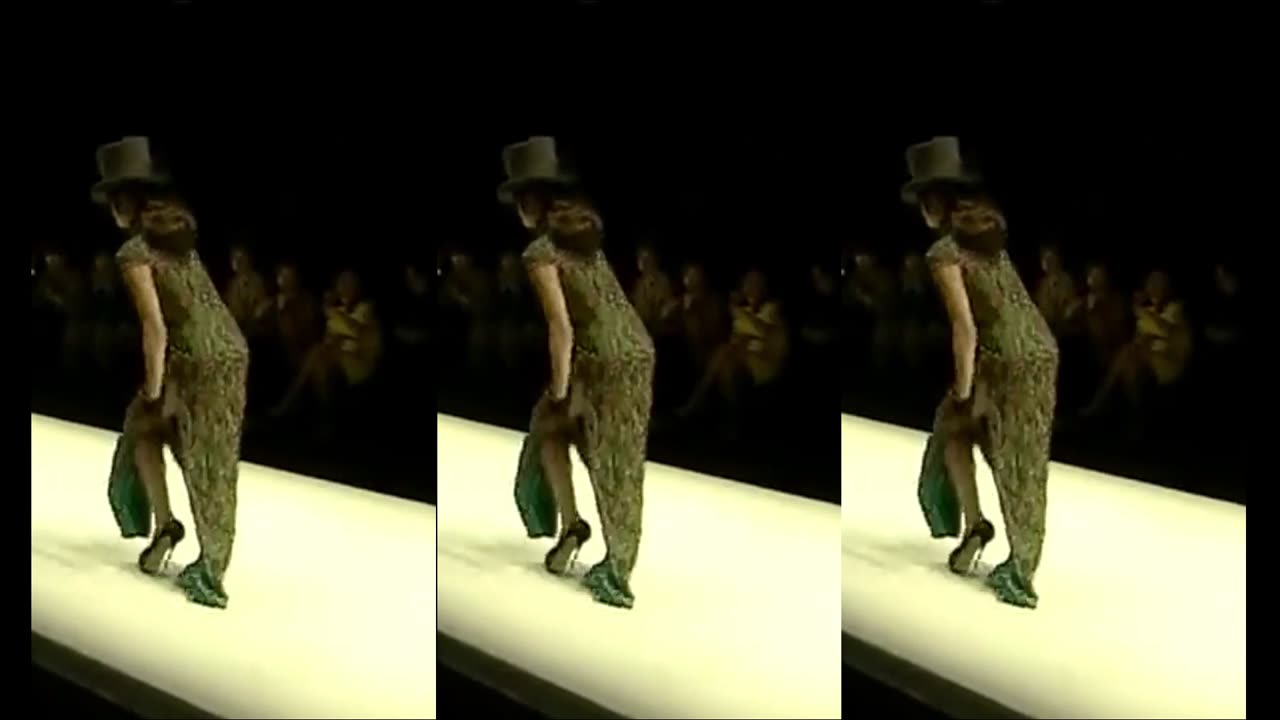 Fantastic performance on model catwalk 001