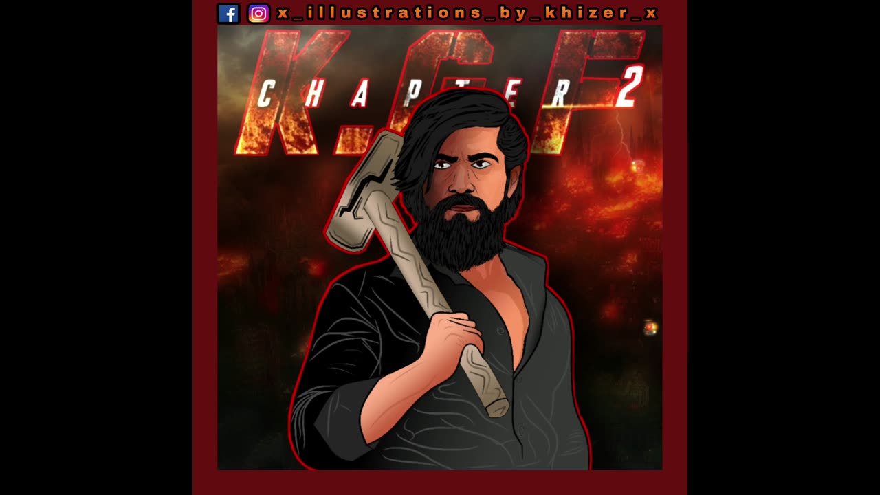 KGF Theme Song - Illustrations By Khizer