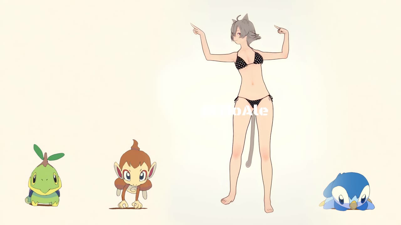 Linia bikini Mushoku Tensei Pokémon dancing POKÉDANCE #mmd #Linia #Mushoku