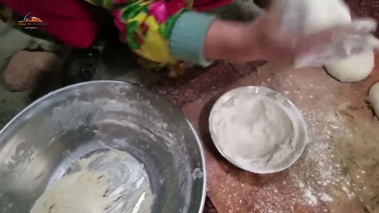 Making Tandoori Naan Village Style Village Life Afghanistan