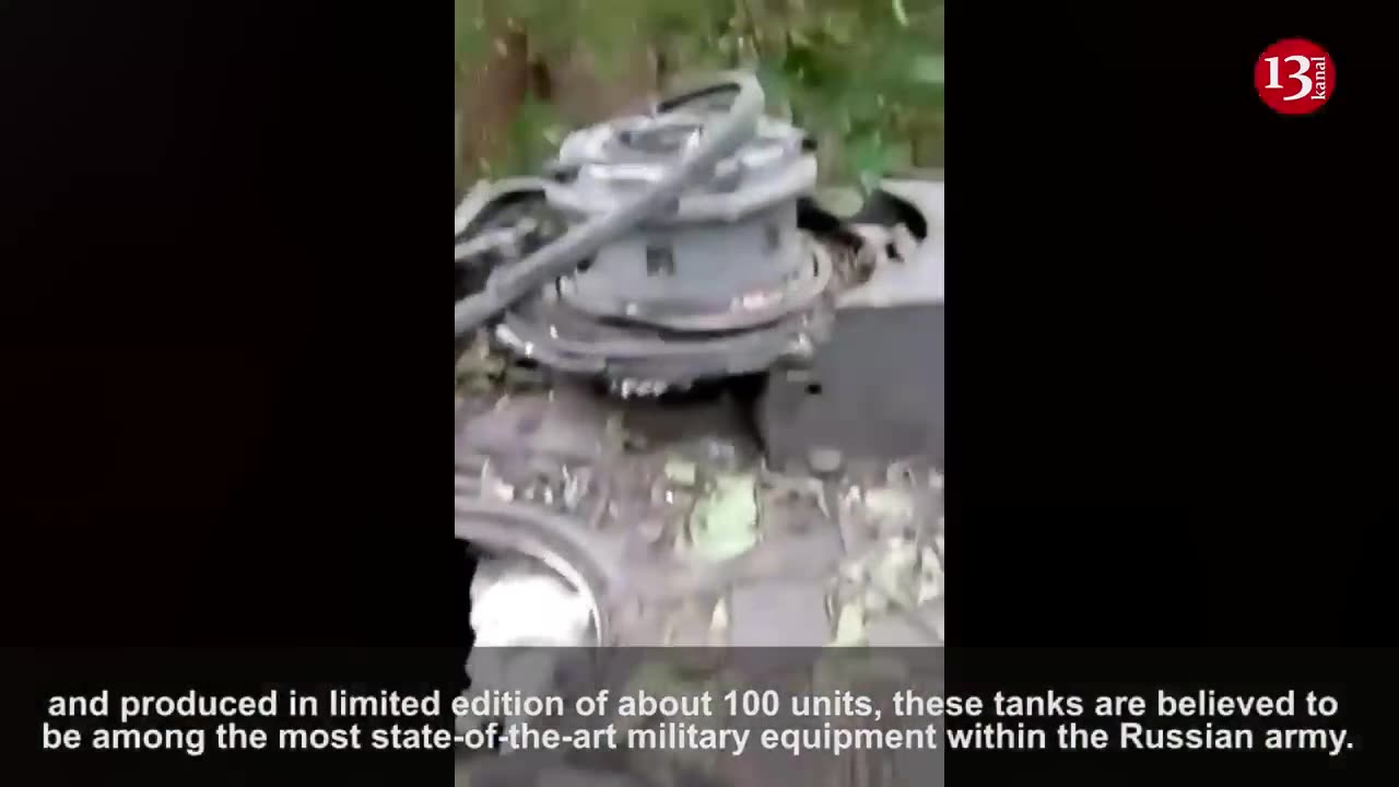 Russians display their modern T-90M Proryv tank worth $4.5m that has been struck