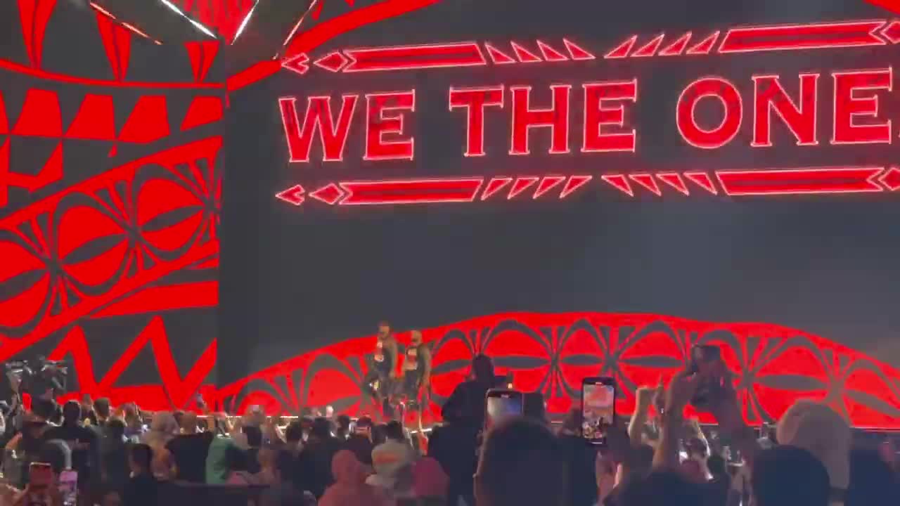 The Usos entrance Crown Jewels 2022