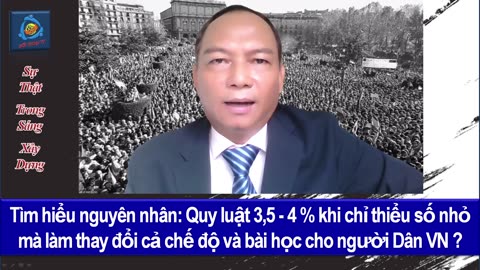 24-06-12 Quy luật 3,5 - 4%, chỉ thiểu số nhỏ mà làm thay đổi cả chế độ và bài học cho người Dân VN ?