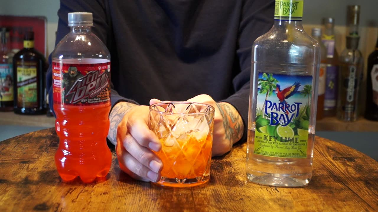 Parrot Bay Key Lime Rum & Mtn Dew Game Fuel Citrus Cherry