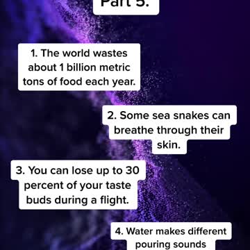 Fun Facts You Probably Didn't Know!!! Part 5.