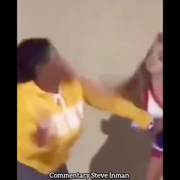 Black girls attacks White cheerleader