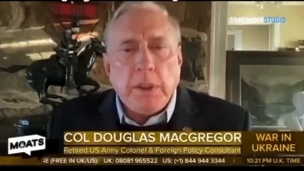 Col Douglas McGregor regarding human trafficking in Ukraine