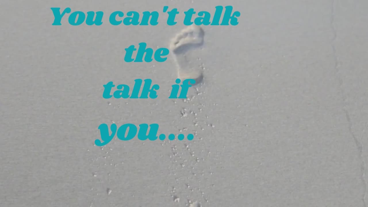 You can't talk the talk....