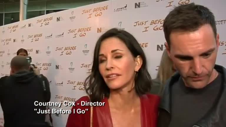 Cox makes directorial debut with "Just Before I Go"