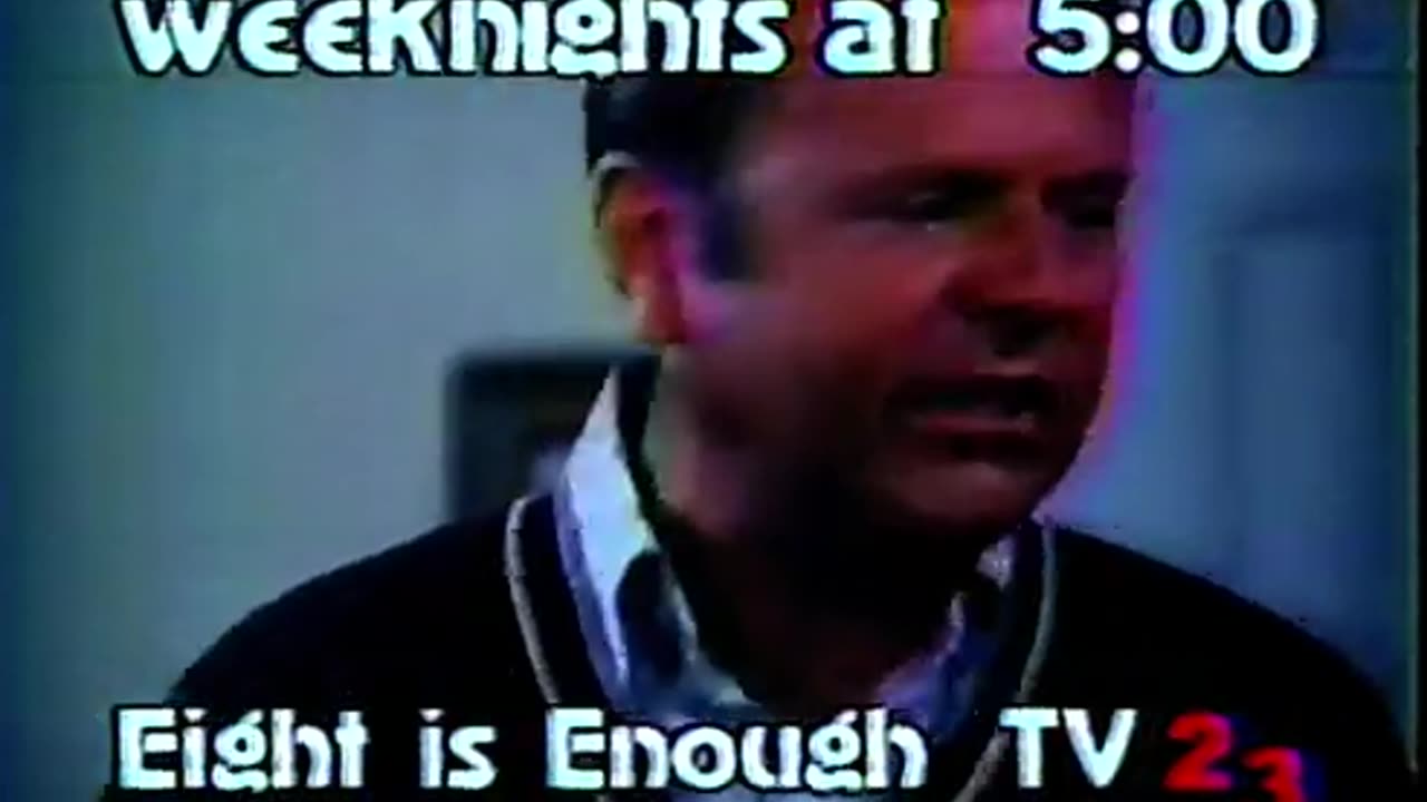 December 7, 1987 - WMCC Promos for 'Eight is Enough' & 'Kojak'